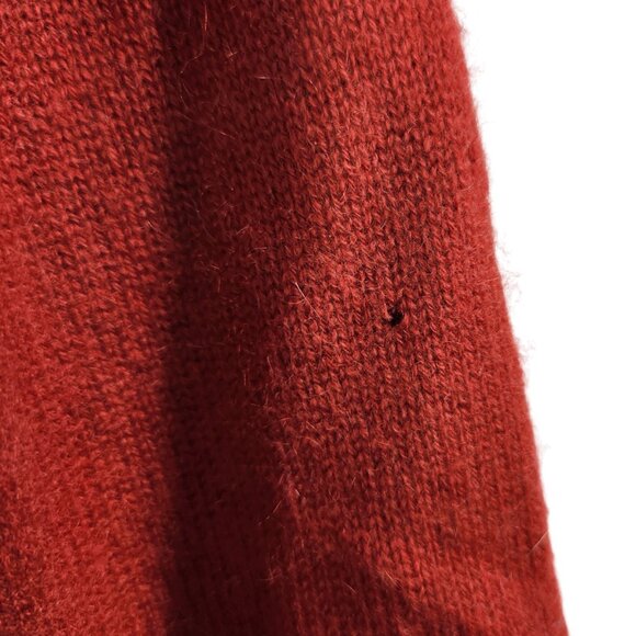 'S MAXMARA 100% Cashmere Turtleneck Sweater S Super Soft Ribbed Knit Pullover - Picture 6 of 9